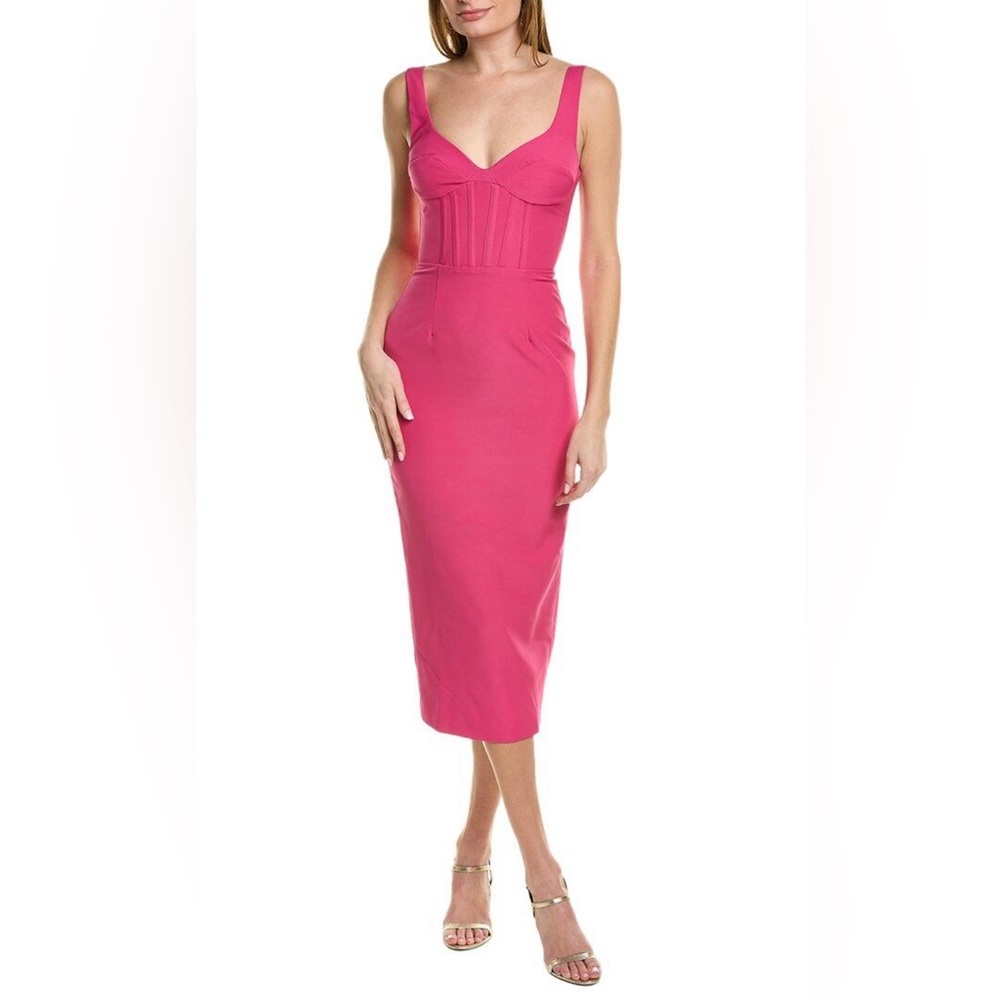 Bardot Corset Midi Dress